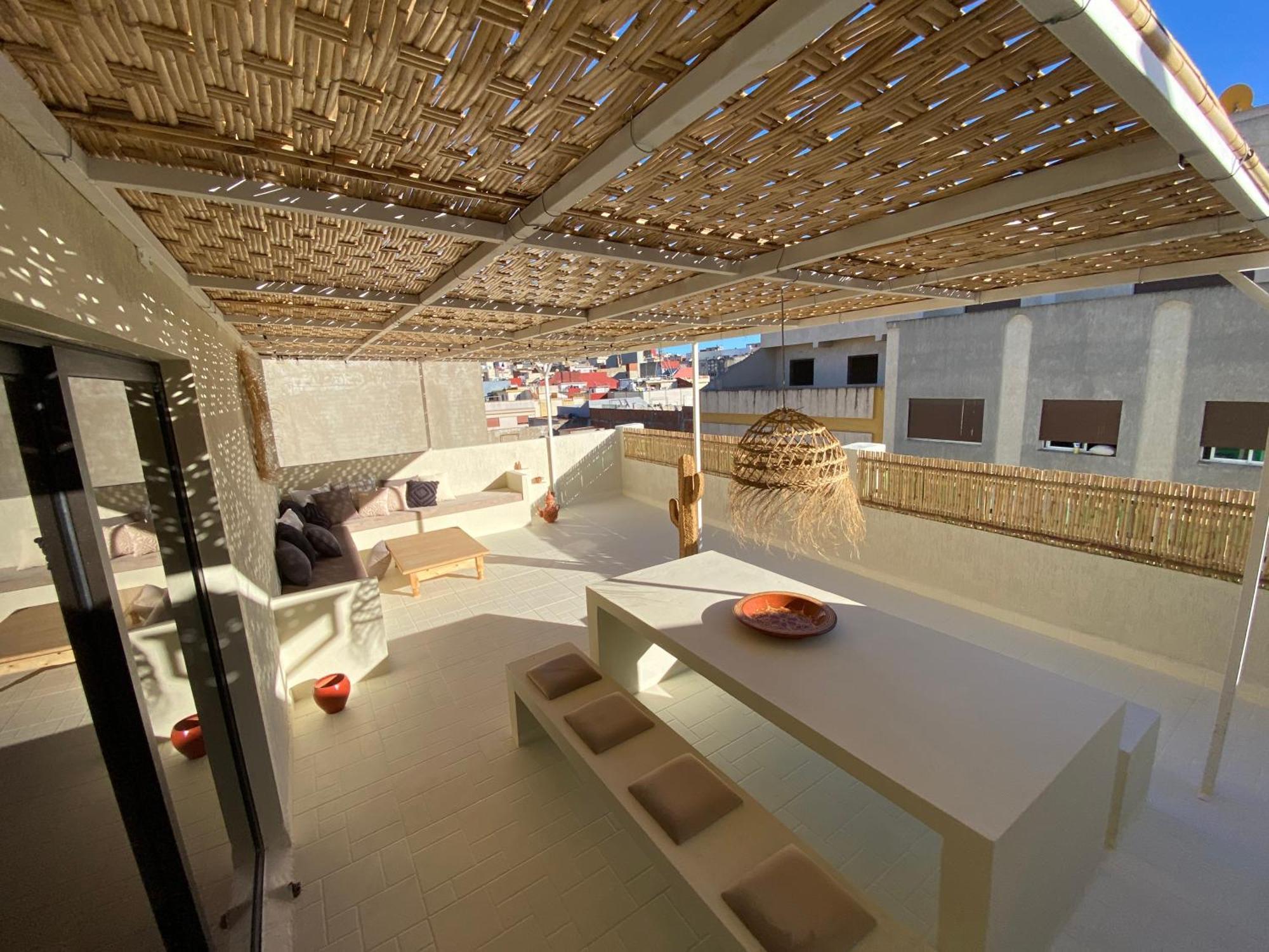 Magnificent Apartment With Private Rooftop Terrace Tánger Exterior foto